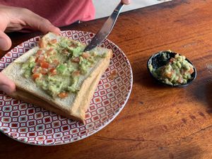 Avocado & Tomato Toast at Penida Espresso in Penida Island