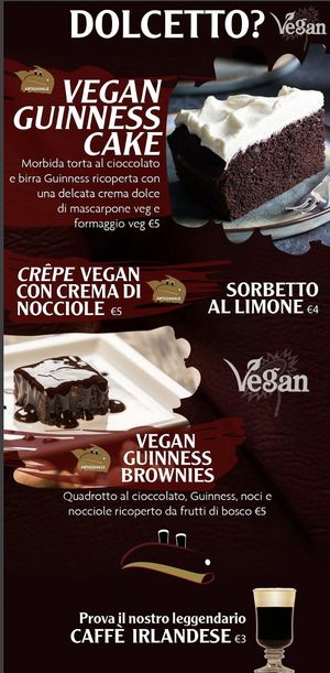 Menù at The Millenium Pub in Busto Arsizio