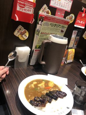 Table  at CoCo Ichibanya - Tobu Asakusa Station in Tokyo