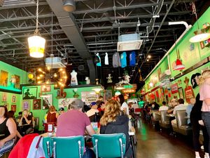 Very fun indoor decor at The Friendly Toast in Portsmouth