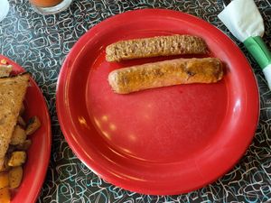 Vegan sausage   at The Friendly Toast in Portsmouth