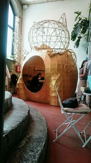 inside of the restaurant at Kytaysky Privet in Kyiv