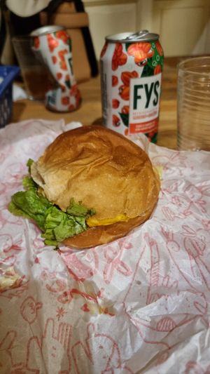 Japaleño's burger at Desvio Bar in Florianopolis