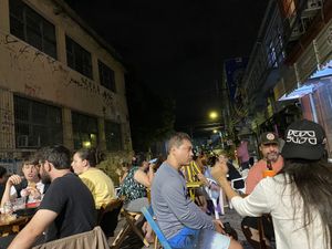 Dedo Sujo = Dirty Finger (not the cook)😄 at Desvio Bar in Florianopolis