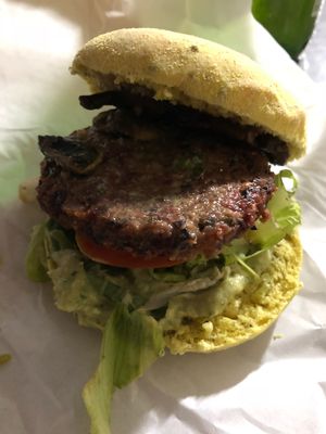 Cogu burger at Desvio Bar in Florianopolis