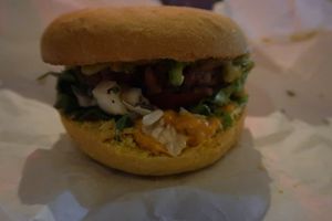 Guacamole Burger at Desvio Bar in Florianopolis