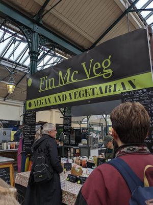 Fin McVeg at St George's Market in Belfast