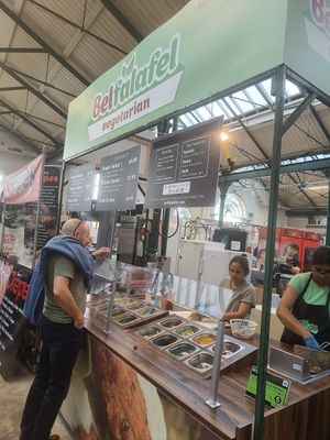 Belfalafel at St George's Market in Belfast
