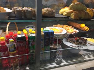 Soya Milk and vegan sweets at Taverna do Merceeiro in Fatima