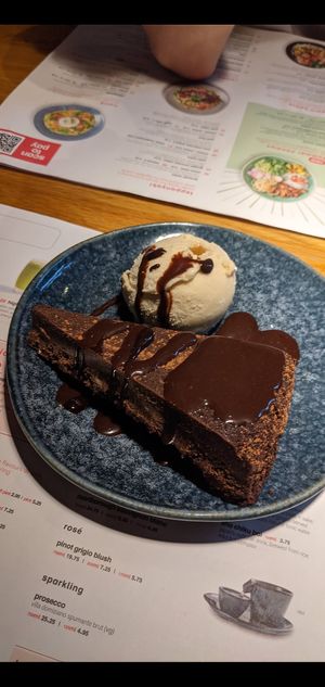 Chocolate torte at Wagamama - Leopold Sq in Sheffield