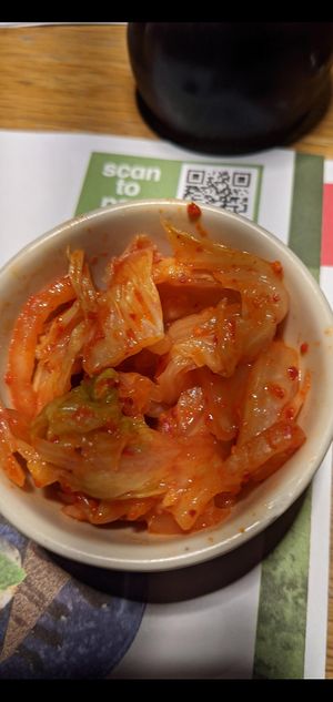 Vegan kimchi at Wagamama - Leopold Sq in Sheffield