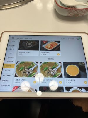 menu (only 1 of many many pages)  at Wutai Yun in Beijing