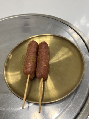 sausages (also quite nice - almost too „real“)  at Wutai Yun in Beijing