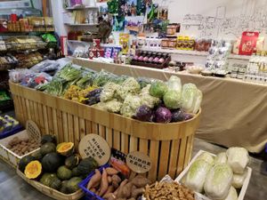 All this wonderful organic produce from their farm north of Beijing.  at Wutai Yun in Beijing