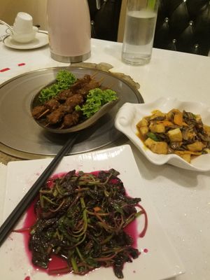 Farm fresh organic greens. at Wutai Yun in Beijing