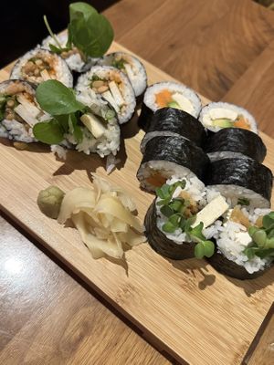 Vegan rolls  at Mashiko in West Seattle