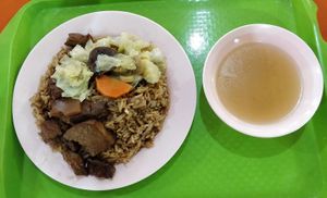 Yam rice at San Yuan Zhai 三元斋 in West Singapore