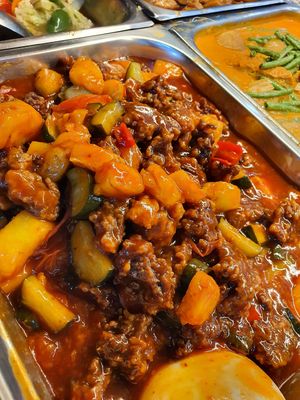 Sweet and sour chicken ~ Circuit Breaker Period Phase 2 at Yuan Yuan Vegetarian  in East Singapore