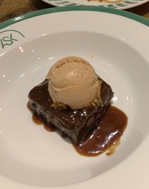 Sticky toffee coffee puddingg  at ASK Italian in Castleford