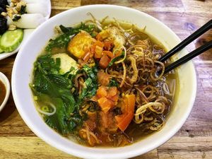 Noodle soup at Chay Nha Toi in Ho Chi Minh City