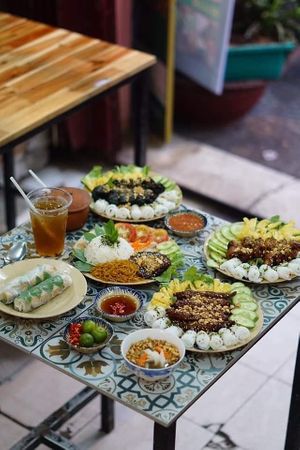 Vegan items at Chay Nha Toi in Ho Chi Minh City