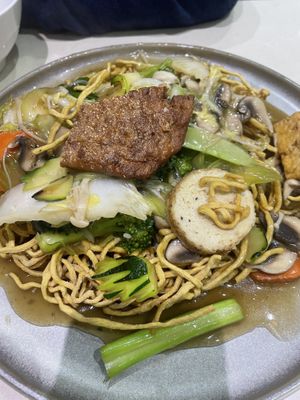 Crispy yellow noodle ♥️♥️♥️  at Loving Hut in Cabramatta