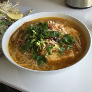 noodle soup at Loving Hut in Cabramatta