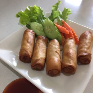 spring rolls at Loving Hut in Cabramatta