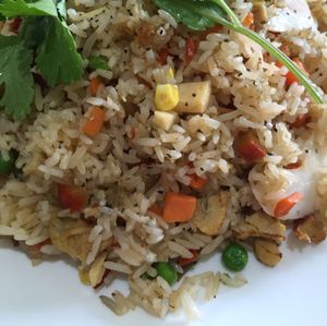 fried rice at Loving Hut in Cabramatta