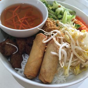 vermicelli rice noodle salad at Loving Hut in Cabramatta