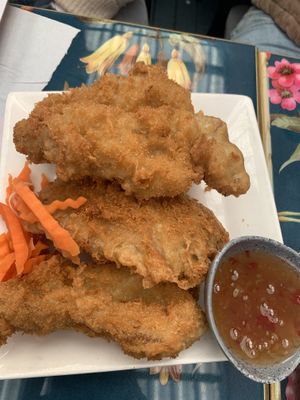 KFC chicken - not my fav   at Loving Hut in Cabramatta