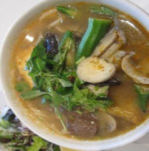 Vegetarian Beef Laksa Noodle Soup $9.00 at Loving Hut in Cabramatta
