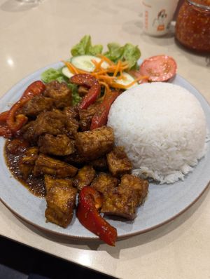 Lemongrass Tofu at Loving Hut in Cabramatta