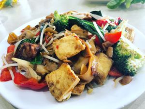 Tofu & Noodles at Loving Hut in Cabramatta