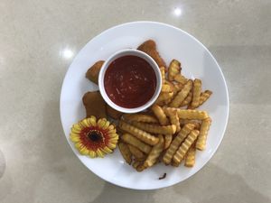 Nuggets and Fries at Loving Hut in Cabramatta