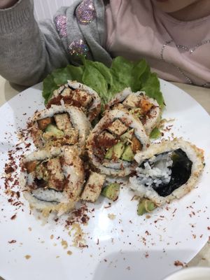 Sushi at Loving Hut in Cabramatta