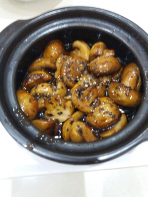 Braised mushrooms at Loving Hut in Cabramatta