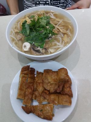 Bamboo soup at Loving Hut in Cabramatta
