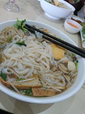Beef noodle at Loving Hut in Cabramatta