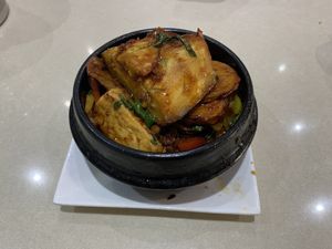 Eggplant claypot at Loving Hut in Cabramatta