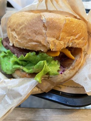 Hankburger - Le double smack  at Hank Cuisine Végétale in Lyon