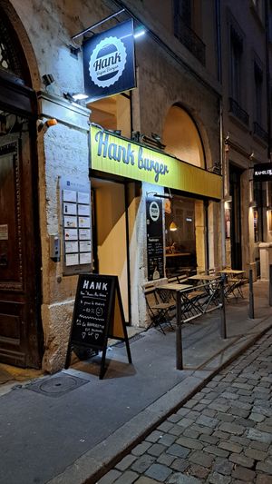 Outside (November 2022) at Hank Cuisine Végétale in Lyon