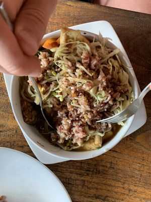 Rice at Vegan Soul Kitchen in Penida Island