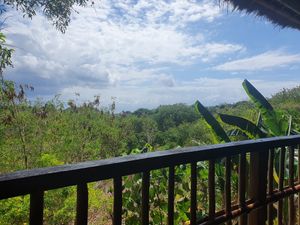 The beautiful view at Vegan Soul Kitchen in Penida Island