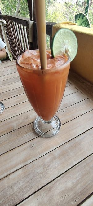 Imune booster smoothie at Vegan Soul Kitchen in Penida Island