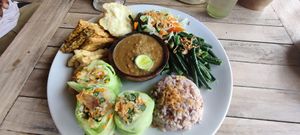 Gado gado at Vegan Soul Kitchen in Penida Island
