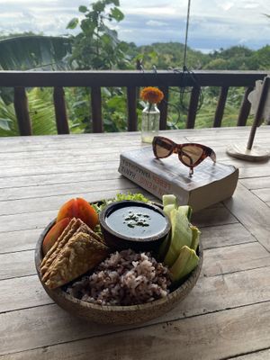 Buddha bowl  at Vegan Soul Kitchen in Penida Island