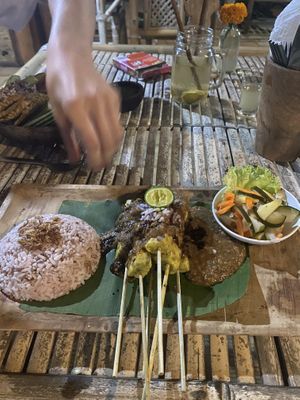 Satay  at Vegan Soul Kitchen in Penida Island