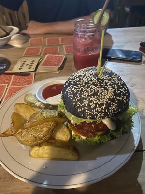 Burger  at Vegan Soul Kitchen in Penida Island