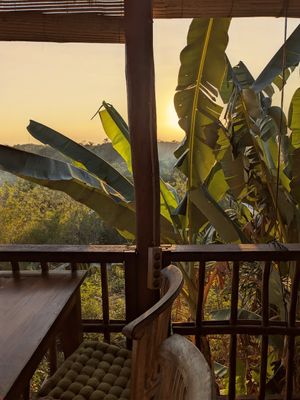 Genialer Ausblick, vor allem zum Sonnenuntergang at Vegan Soul Kitchen in Penida Island